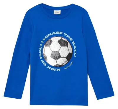 Produktbild von s.Oliver Langarmshirt mit Wendepailletten und Frontprint