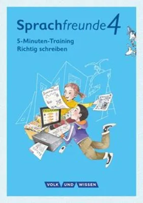 Immagine prodotto di Sprachfreunde - Ausgabe Nord/Süd 4. Schuljahr - 5-Minuten-Training "Richtig schreiben"