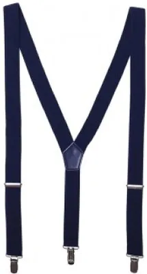 Produktbild von Premier Herren Clip On Hosenträger PC3207 (Einheitsgröße) (Marineblau)