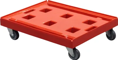 Produktbild von Transportroller Gigant 800 x 600 mm Typ B - 4 Lenkrollen Farbe: rot