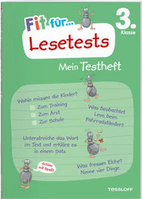 Obrázok produktu pre Fit für Lesetests 3. Klasse. Mein Testheft