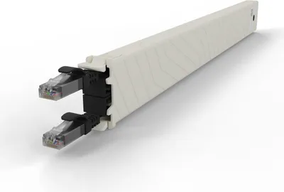 Produktbild von PATCHBOX .one / Cassette / 8RU / UTP / Black, 0,8 m, Cat6a, U/UTP (UTP), RJ-45, RJ-45, Schwarz