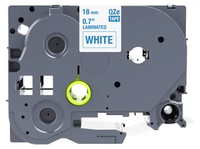 Produktbild von Brother-kompatibles TZE-243-Band - Blau auf weiß - 18 mm x 8 m - Schriftband