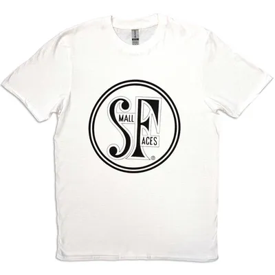 Produktbild von Small Faces | Offizielles Band T-Shirt | Logo Weiß, XX-Large, Weiß