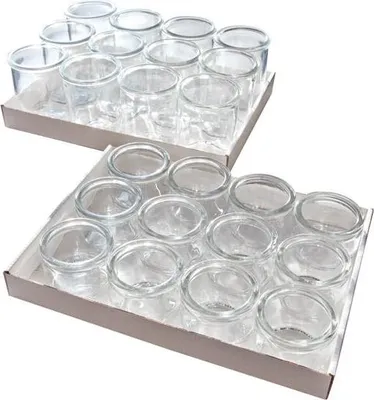 Produktbild von APS 82370 Gourmetgläser, 12er-Set, Mini-Sturz-Form, Ø 6 cm, Höhe 5,5 cm, je 80 ml,  Germany