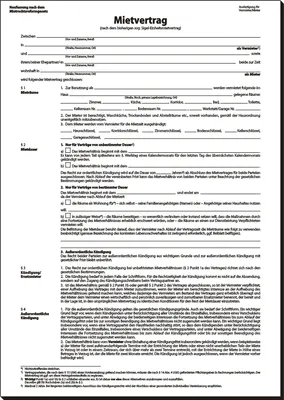 Immagine prodotto di 25x Sigel® MV464 Contratto di locazione ex contratto di locazione standard A4 4 pagine