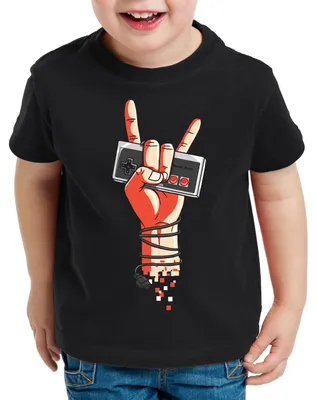 Produktbild von style3 Classic Rock Kinder T-Shirt controller gamepad 8-Bit konsole gamer