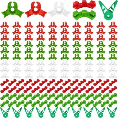 Produktbild von Famanu Pflanzenclips 160 Stück - 90 Grad, 360 Grad verstellbar, für Pflanzenstämme