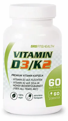 Produktbild von SRS Vitamin D3/K2 - 60 Kapseln