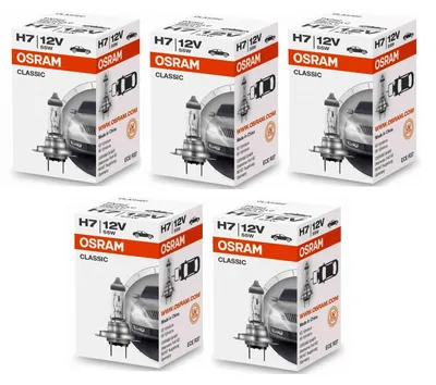 Produktbild von 5 Stück Osram Classic 12V 55W PX26d Autolampen Abblendlicht