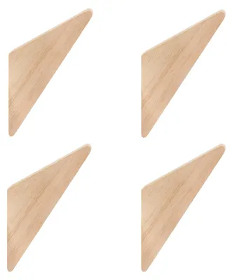 Immagine prodotto di Set di 4 ganci a parete in legno a forma triangolare