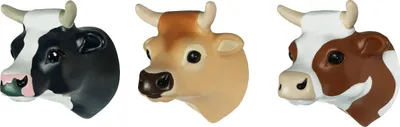 Produktbild von Zoo Cow Wandhaken – 3 Stück