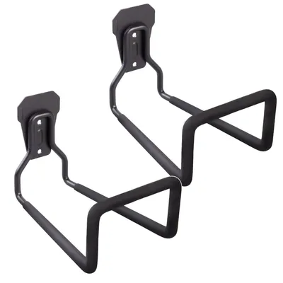 Produktbild von 2x Garagenwandhalterung Maclean für Reifen Gartengeräte Leiter Schläuche Fahrräder Stahl max. Belastung 35kg MC-441