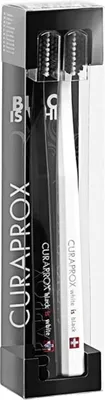 Produktbild von Curaprox 5460 Ultra Soft Black is White Edition zubní kartáčky (černý a bílý) 2 ks