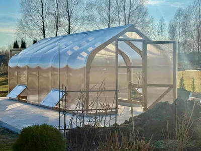 Produktbild von Premium Garten Dream Holz Gewächshaus 3x6 m mit 6mm Polycarbonat