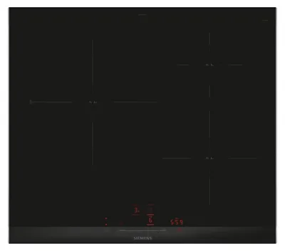 Produktbild von Siemens Induktionskochfeld iQ300 3 Zonen 7400W Schwarz - EH677HCC1E