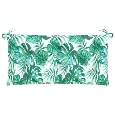 Produktbild von vidaXL Gartenbank-Auflage Blattmuster 110x50x7 cm Oxford-Gewebe