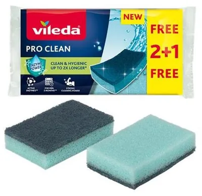 Productafbeelding van Houba Vileda Pro Clean, verpakking met 2+1 stuks
