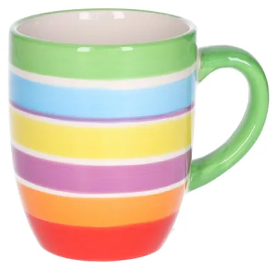 Produktbild von Kaffeebecher Curacao - 1x Stuck - Keramik - mehrfarbig - 300 ml - 8 x 11 cm - grun