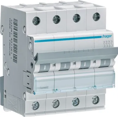 Produktbild von Leitungsschutzschalter 4 polig 6kA C-Charakteristik 16A 4 Module