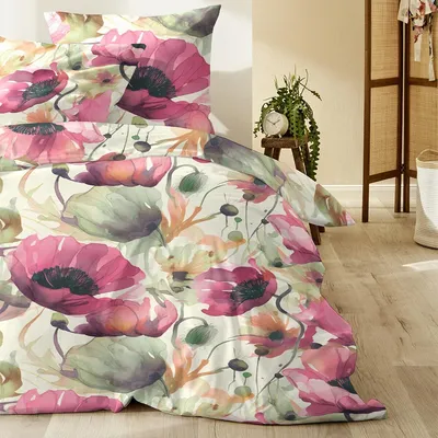 Produktbild von Enrico Coss Edelflanell Bettwäsche Tampere pink 135x200 cm + 80x80 cm