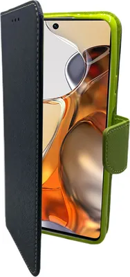 Produktbild von Buch Tasche "Fancy" kompatibel mit XIAOMI 11T PRO Handy Hülle Etui Brieftasche Schutzhülle mit Standfunktion, Kartenfach in Blau