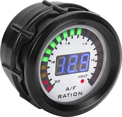 Obrázek produktu pro 52mm měřič poměru vzduchu a paliva v autě LED modrý digitální pro 12V 4/6/8 válce benzínové vozidlo
