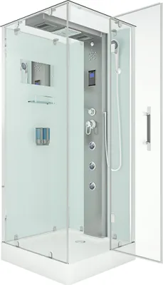Produktbild von Duschkabine Komplettdusche D38-00R0-EC Fertigdusche Dusche 80x80 cm