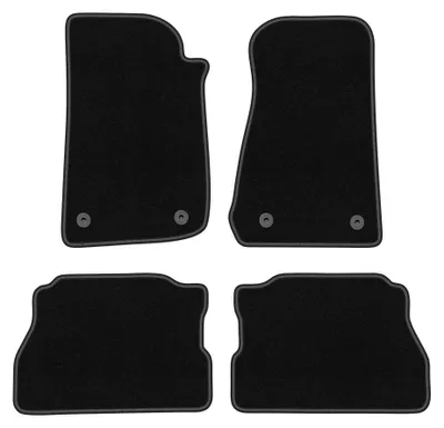 Productafbeelding van Naaldvilt automatten voor Jeep Wrangler IV Rubicon vanaf 2017 – 4-delig, zwart, op maat – Wielganizator BASIC