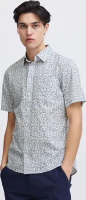 Produktbild von Casual Friday CFAnton SS AOP leaves shirt Herren Kurzarmhemd Hemd Herrenhemd Hemdkragen 100% Baumwolle regular fit