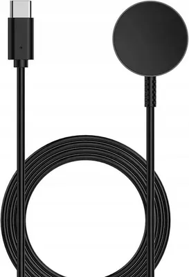 Immagine prodotto di Cavo di ricarica USB-C QIKtech per SAMSUNG GALAXY WATCH 3/4/5/6 40/42/44/45/46/47 mm Active 1/2 (nero)