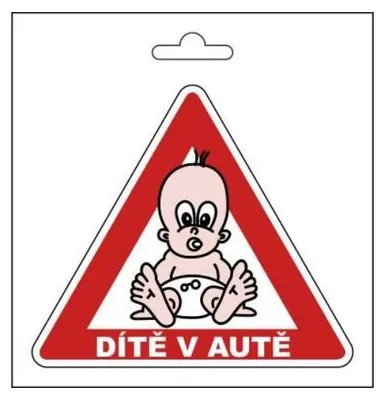 Obrázok produktu pre Samolepiace DÍTĚ V AUTĚ (105 x 120 mm)