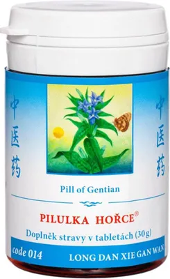 A product shot of a bottle of traditional Chinese medicine.