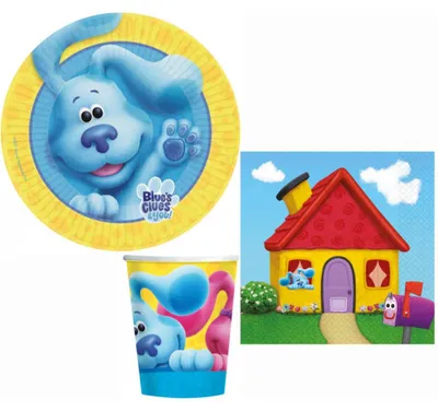 Produktbild von Blues Clues & You Fun Partyset mit 32 Stück, 23 cm Teller