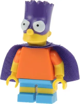 Produktbild von 1x Lego Minifiguren Simpsons Serie 2 Bartman Umhang lila 71009 colsim2-5 sim031
