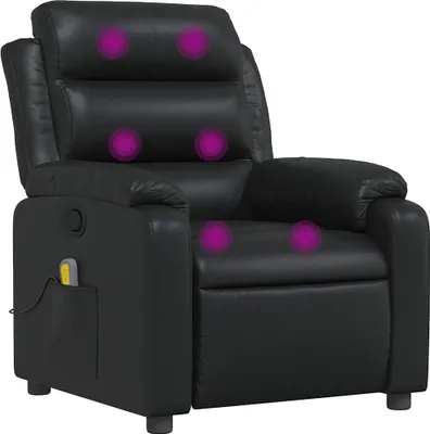 Produktbild von vidaXL Massagesessel Schwarz Kunstleder