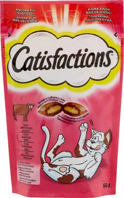 Produktbild von Catisfactions 5998749121368, Leckerli, Katze, Universal, Rind, 60 g