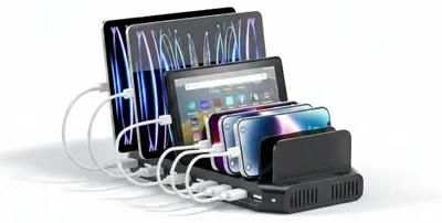 Immagine prodotto di InAndOutdoorMatch - Stazione di ricarica USB - 10 porte - 60W, Immagine generata dall'IA