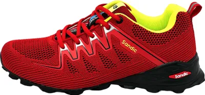 Produktbild von Venustein Herren Damen Sportschuhe Sneaker Turnschuhe Laufschuhe für Freizeit, Rot, Größe 43