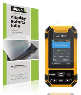 Image de 4x Film de protection d'écran pour TIKATARER GPS-Flächenmessgerät protecteur antireflet dipos