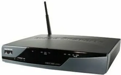 Produktbild von Cisco 857, 10, 100 Mbit/Sek, 10/100Base-T(X), Ethernet (RJ-45), ADSL, IEEE 802.3, IEEE 802.3u, 3DES, DES