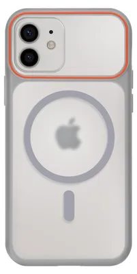 Produktbild von Avizar, MagSafe Hybrid Hülle iPhone 12 / 12 Pro mit harter Rückseite, Grau