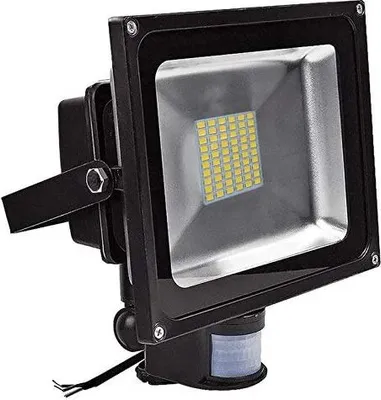 Produktbild von Greenmigo 50W SMD LED Strahler Fluter mit Bewegungsmelder Warmweiß Licht IP65 Wasserdicht LED Lampe Wandleuchter Flulicht Flutbeleuchtung LED Gartenlampe Außenstahler