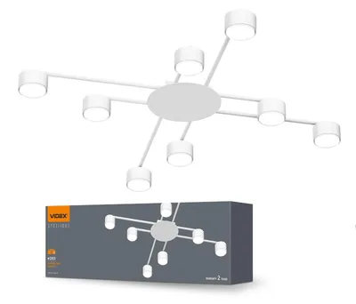 Produktbild von VIDEX Deckenleuchte für 8xGX53 Glühbirnen VL-SPF22B-W
