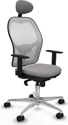 Image de Chaise de bureau avec appui-tête Jorquera Piqueras y Crespo 1D086N1 Gris