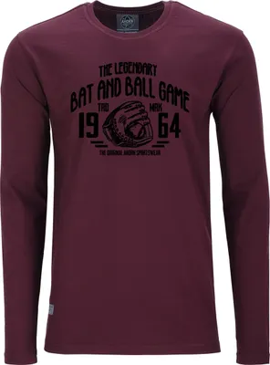 Produktbild von Übergrößen Longshirt Legandary Ball Game AHORN SPORTSWEAR Maroon Red 3XL