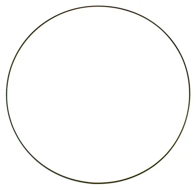 Productafbeelding van Metalen knutselring - Zwart - 30 cm
