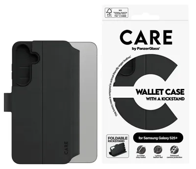 Immagine prodotto di Etui Care By Panzerglass Feature Wallet Kickstand Na Samsung Galaxy S25+ - Czarne