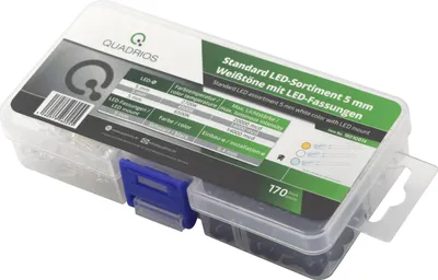 Produktbild von Quadrios LED-Sortiment Warmweiß, Kaltweiß 20 mA 3.0 V (1801O014)