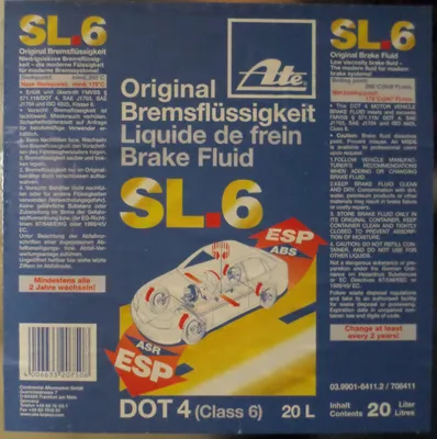 Produktbild von ATE Bremsflüssigkeit SL6 Dot4 20L